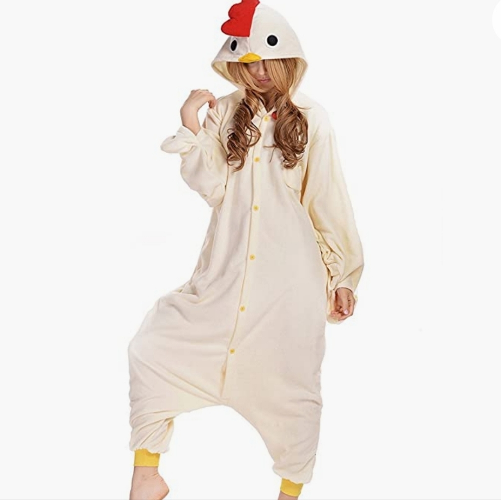 Chicken Kigurumi Fleece Onesie